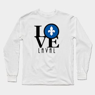 LOVE Laval Quebec Long Sleeve T-Shirt